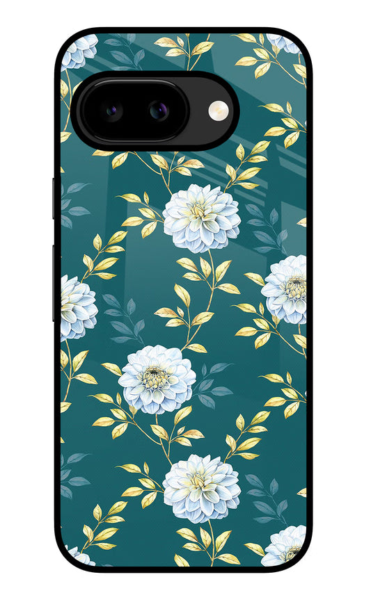 Flowers Google Pixel 9A Glass Case