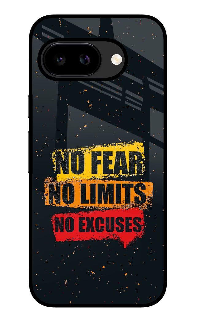 No Fear No Limits No Excuse Google Pixel 9A Glass Case