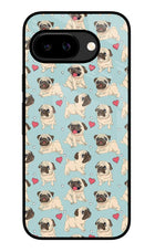 Pug Dog Google Pixel 9A Glass Case