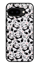 Cute Panda Google Pixel 9A Glass Case