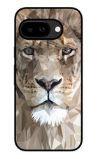 Lion Art Google Pixel 9A Glass Case