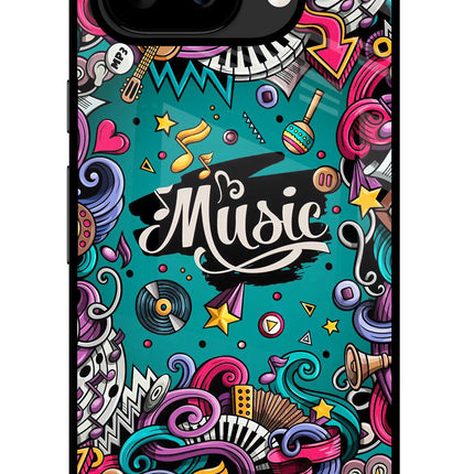 Music Graffiti Google Pixel 9A Glass Case