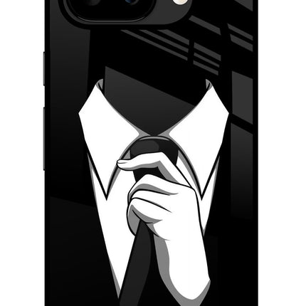 Black Tie Google Pixel 9A Glass Case