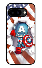 Captain America Google Pixel 9A Glass Case