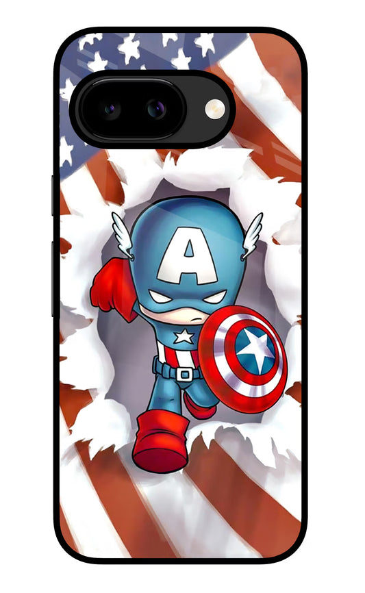 Captain America Google Pixel 9A Glass Case