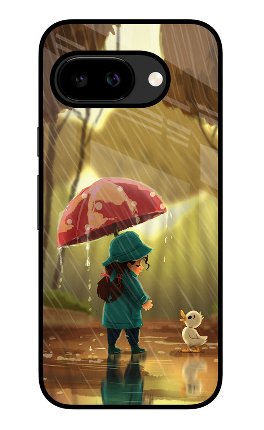 Rainy Day Google Pixel 9A Glass Case