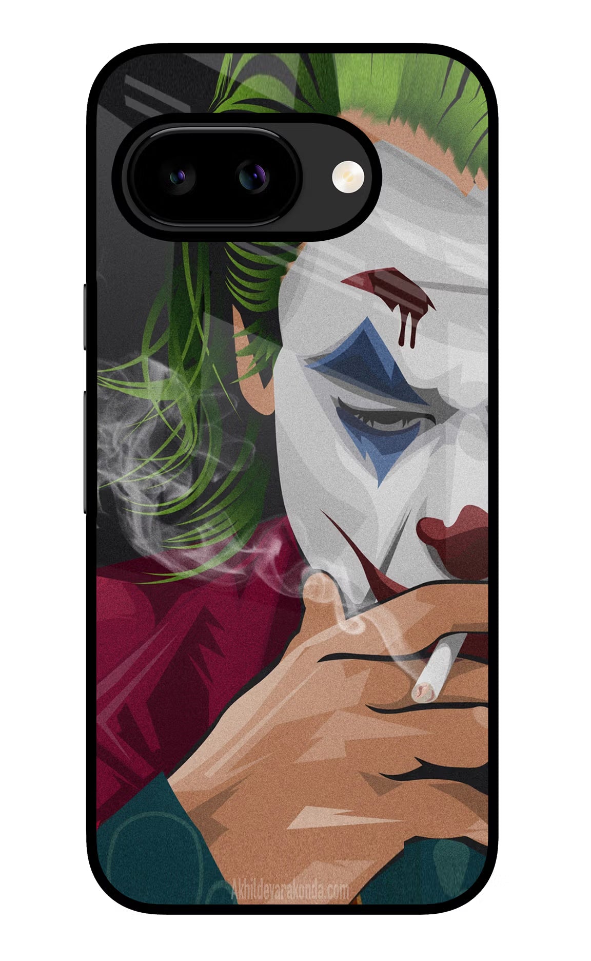 Joker Smoking Google Pixel 9A Glass Case