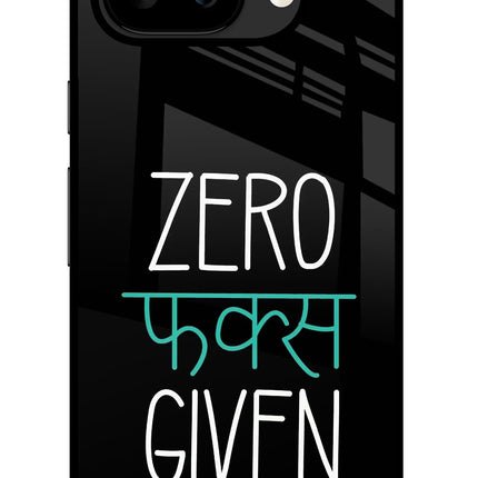 Zero Fucks Given Google Pixel 9A Glass Case