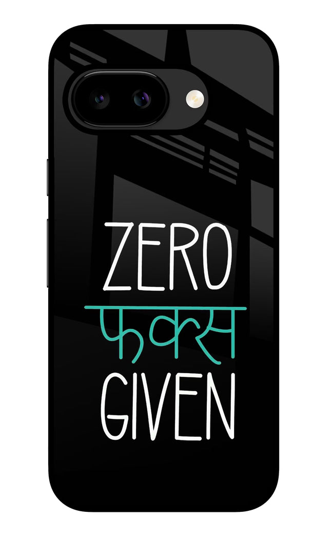 Zero Fucks Given Google Pixel 9A Glass Case