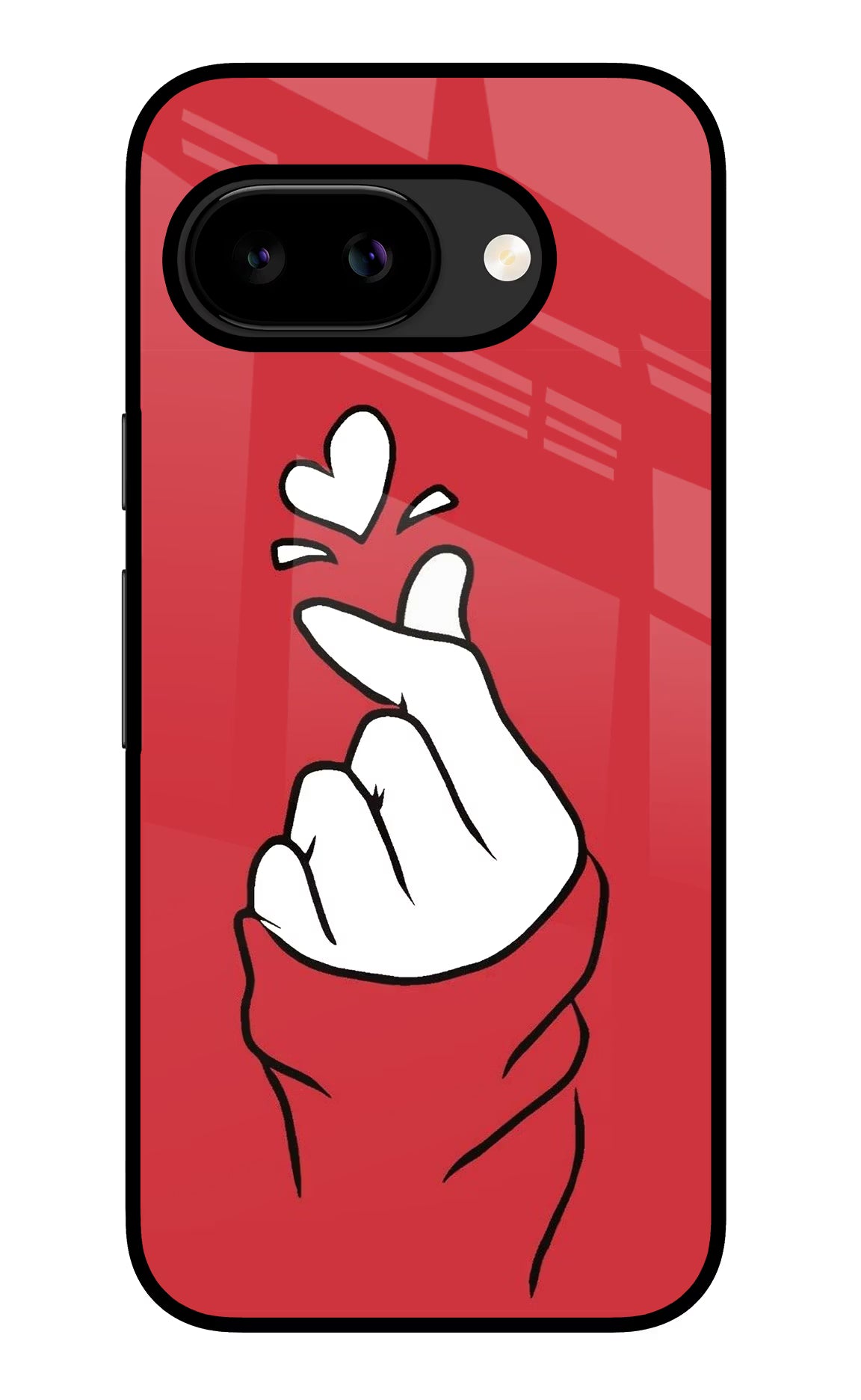 Korean Love Sign Google Pixel 9A Glass Case