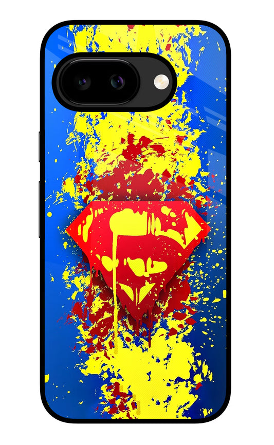Superman logo Google Pixel 9A Glass Case