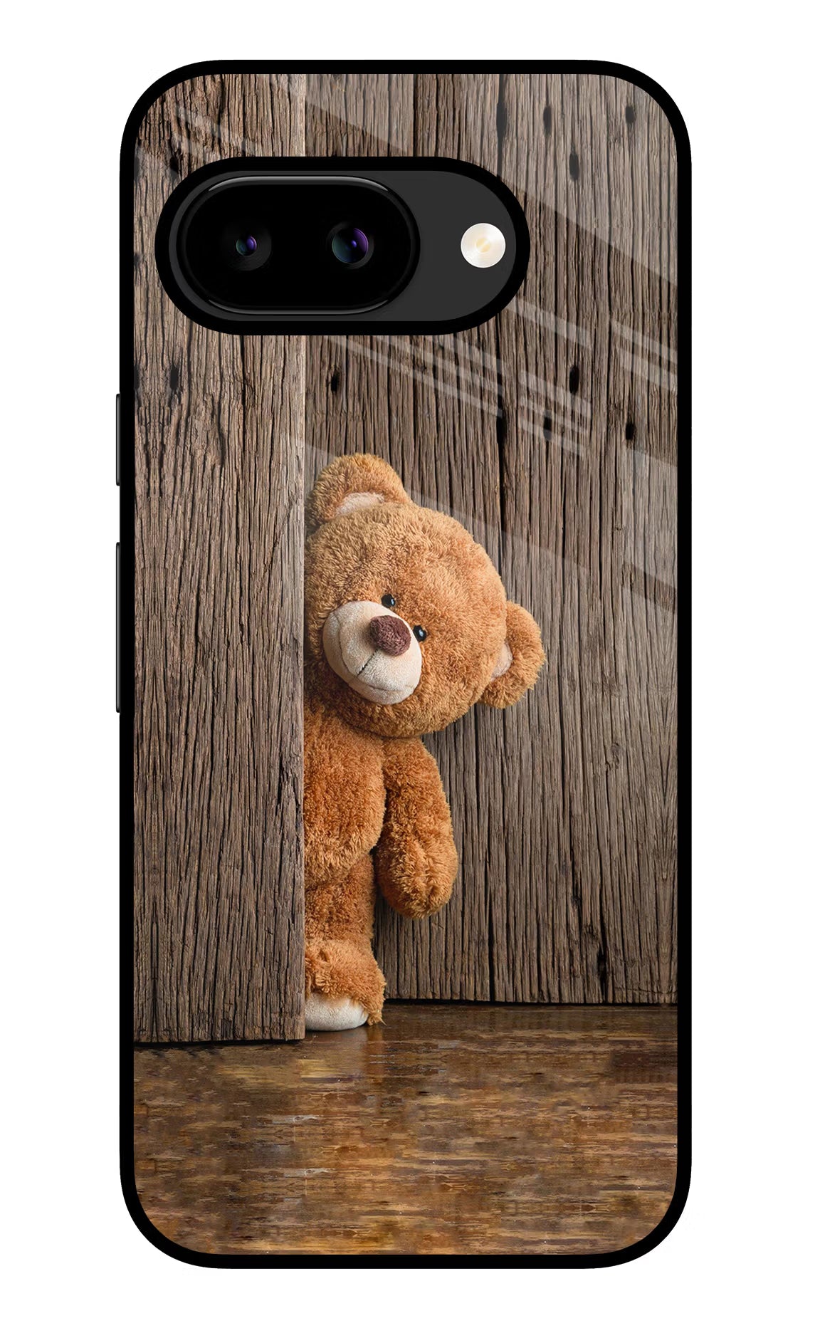 Teddy Wooden Google Pixel 9A Glass Case