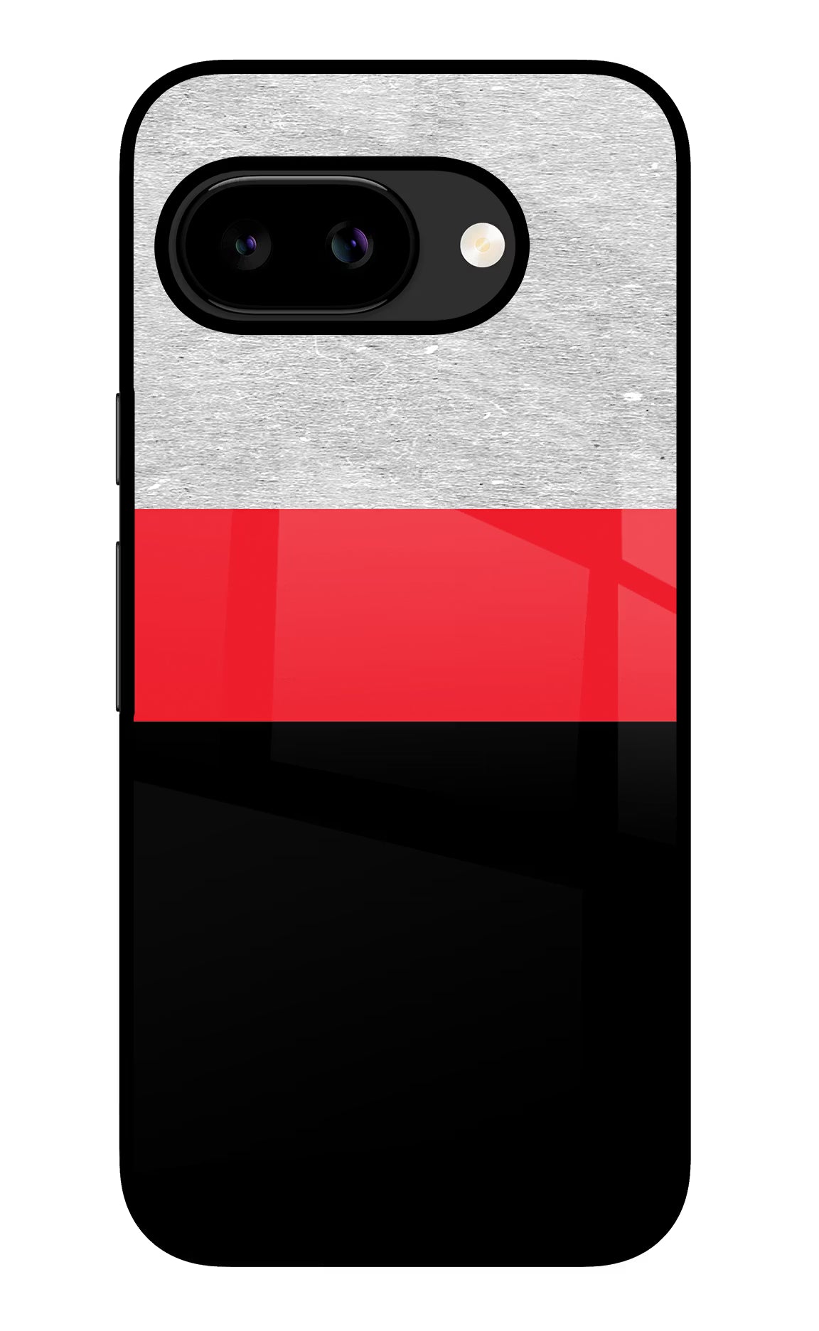 Tri Color Pattern Google Pixel 9A Glass Case