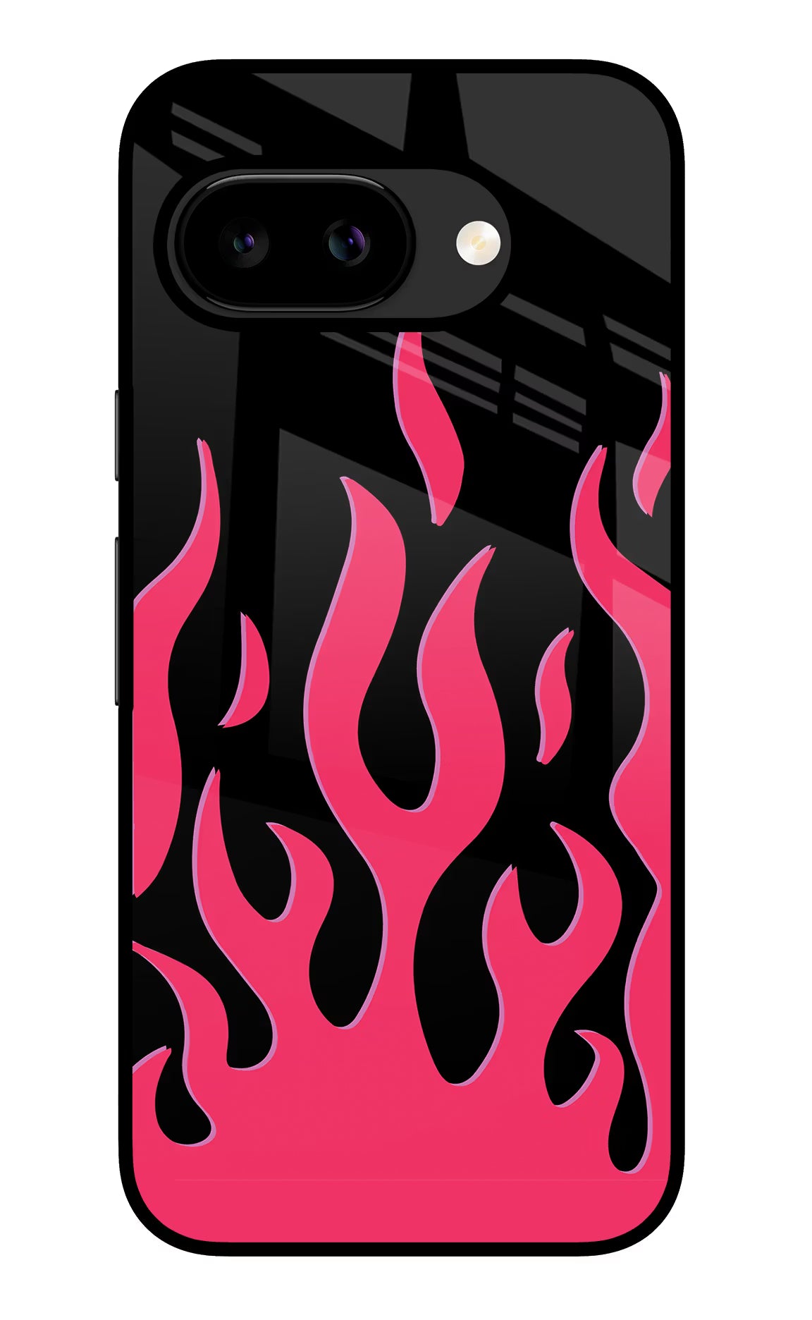 Fire Flames Google Pixel 9A Glass Case