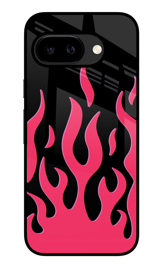 Fire Flames Google Pixel 9A Glass Case