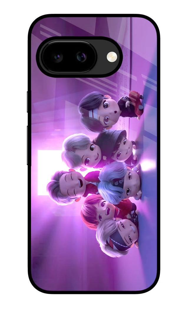 BTS Chibi Google Pixel 9A Glass Case