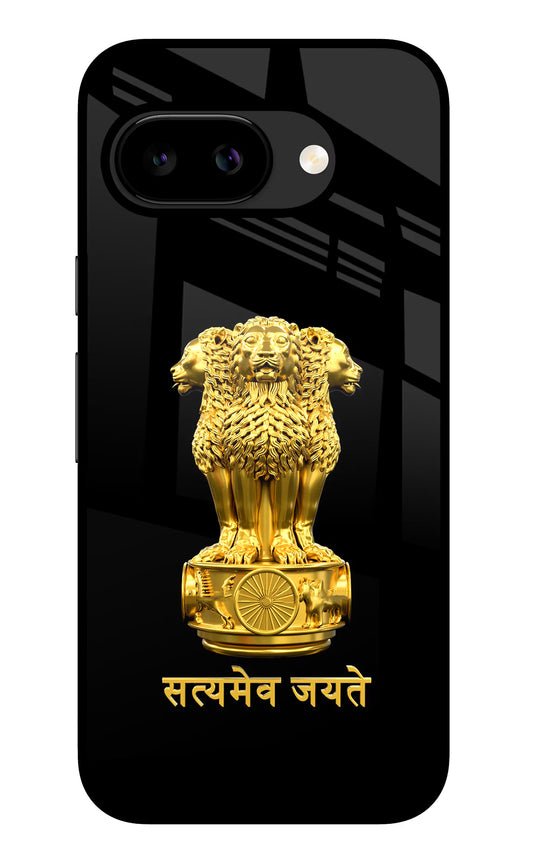 Satyamev Jayate Golden Google Pixel 9A Glass Case
