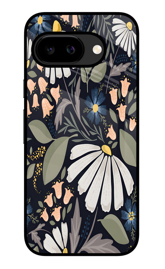 Flowers Art Google Pixel 9A Glass Case