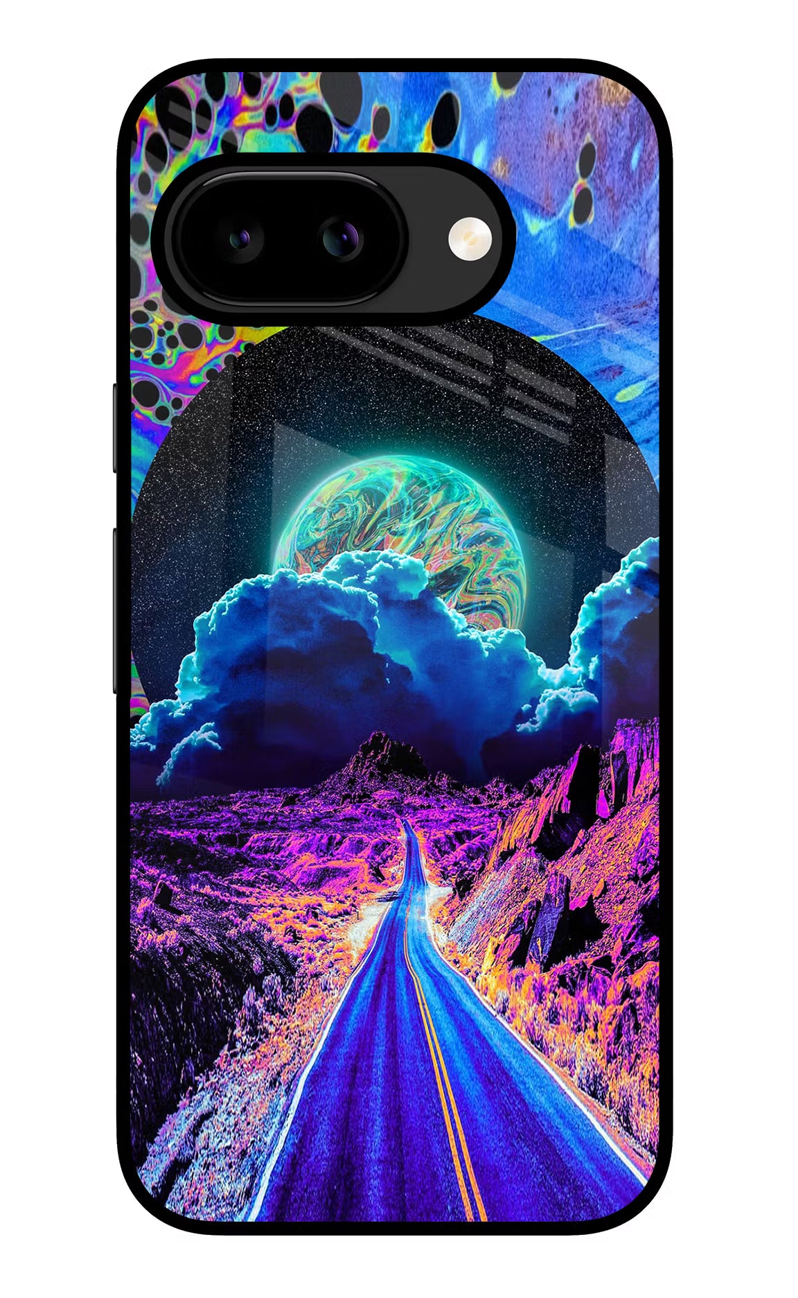 Psychedelic Painting Google Pixel 9A Glass Case