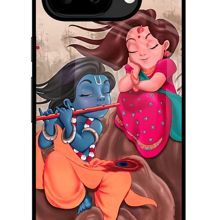 Radhe Krishna Google Pixel 9A Glass Case