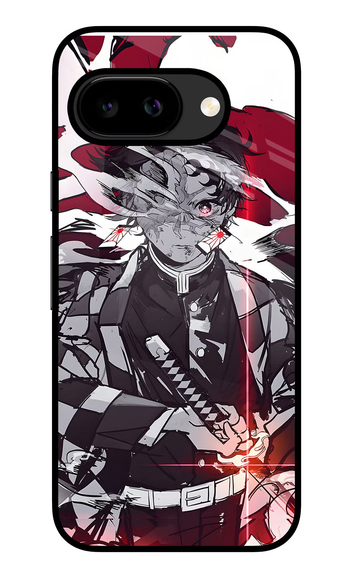 Demon Slayer Google Pixel 9A Glass Case