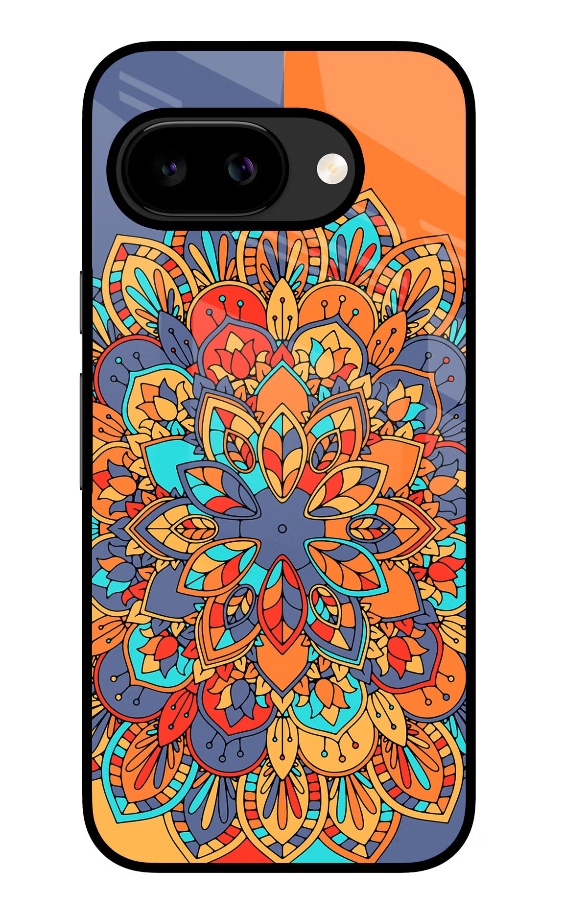 Color Mandala Google Pixel 9A Glass Case