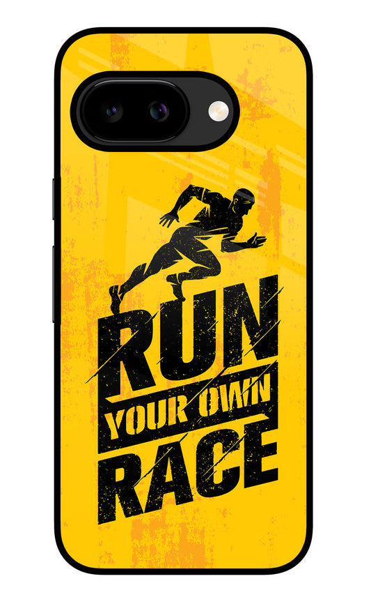 Run Your Own Race Google Pixel 9A Glass Case