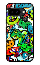 Game Doodle Google Pixel 9A Glass Case
