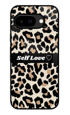 Leopard Print Self Love Google Pixel 9A Glass Case