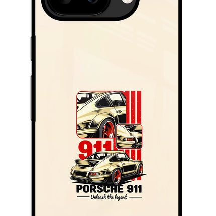 Classic Porsche 911 Google Pixel 9A Glass Case
