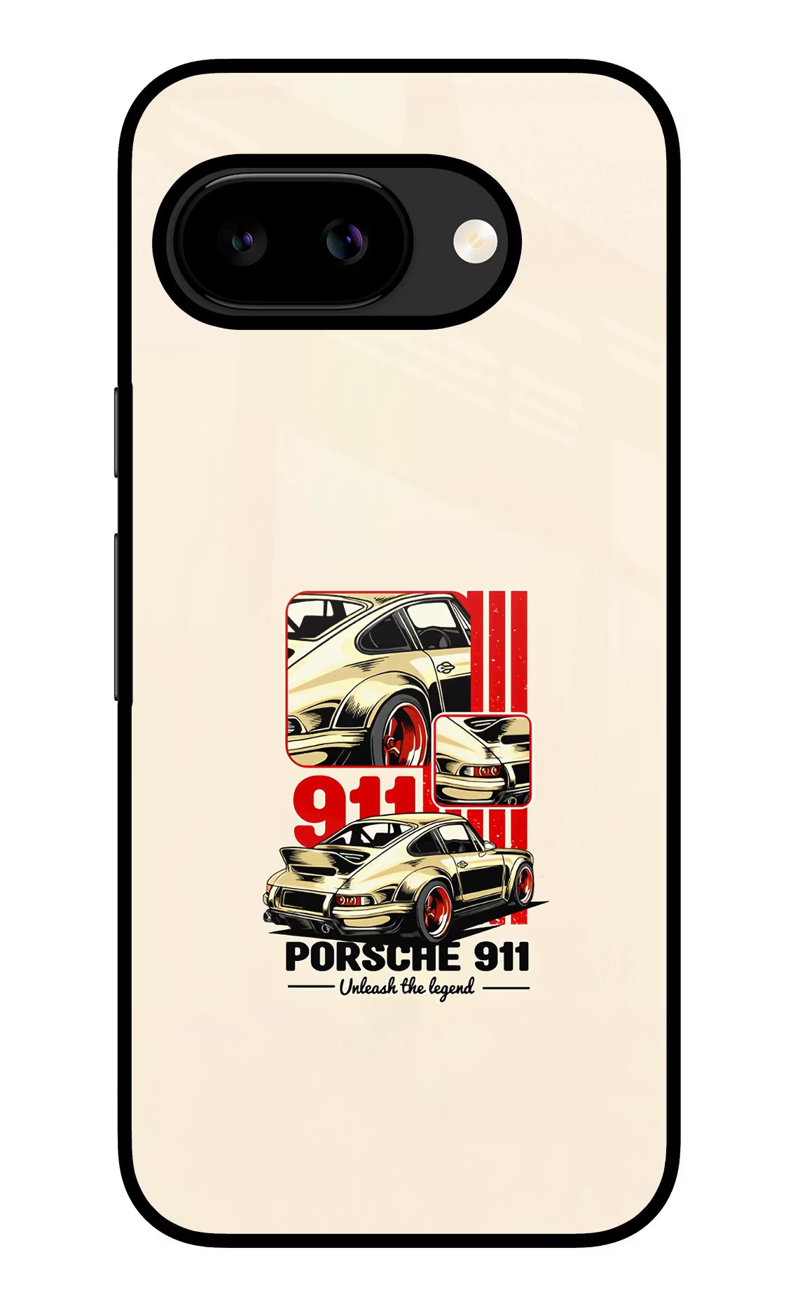 Classic Porsche 911 Google Pixel 9A Glass Case