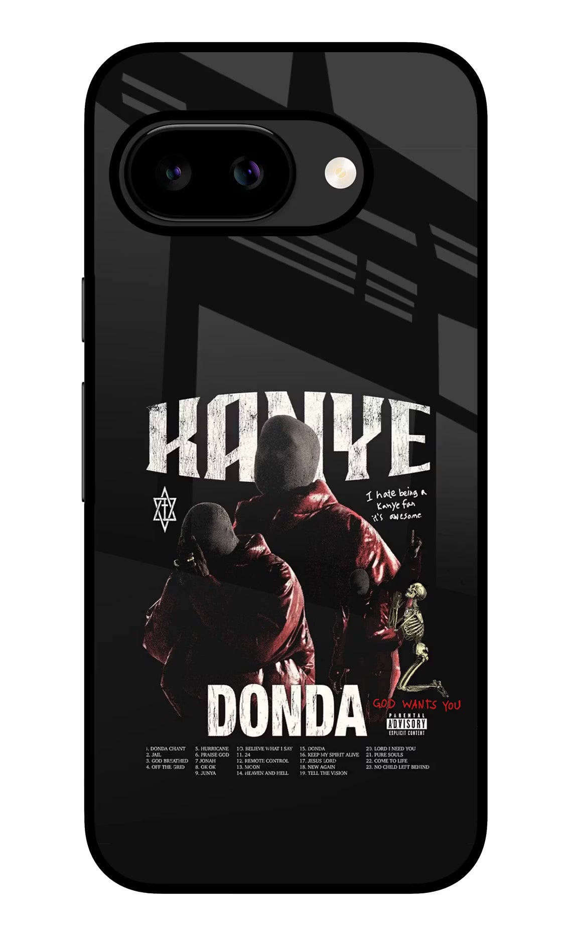 Donda Kanye West Google Pixel 9A Glass Case