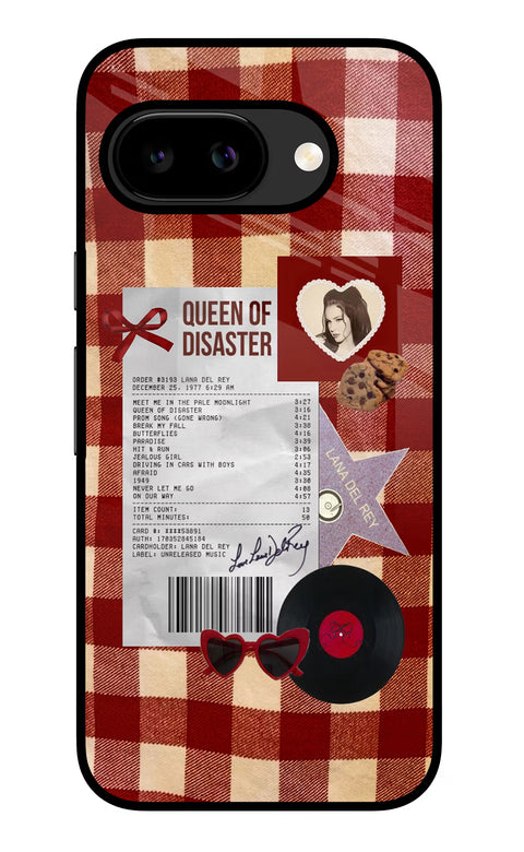 Queen of Disaster Google Pixel 9A Glass Case