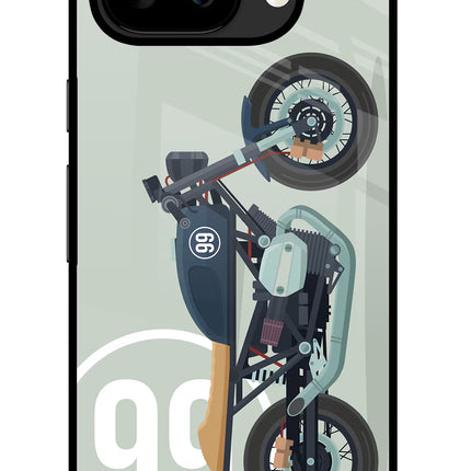 Classic Cafe Racer 99 Google Pixel 9A Glass Case
