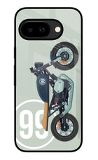 Classic Cafe Racer 99 Google Pixel 9A Glass Case
