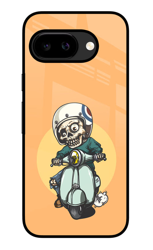 Undead Biker Google Pixel 9A Glass Case