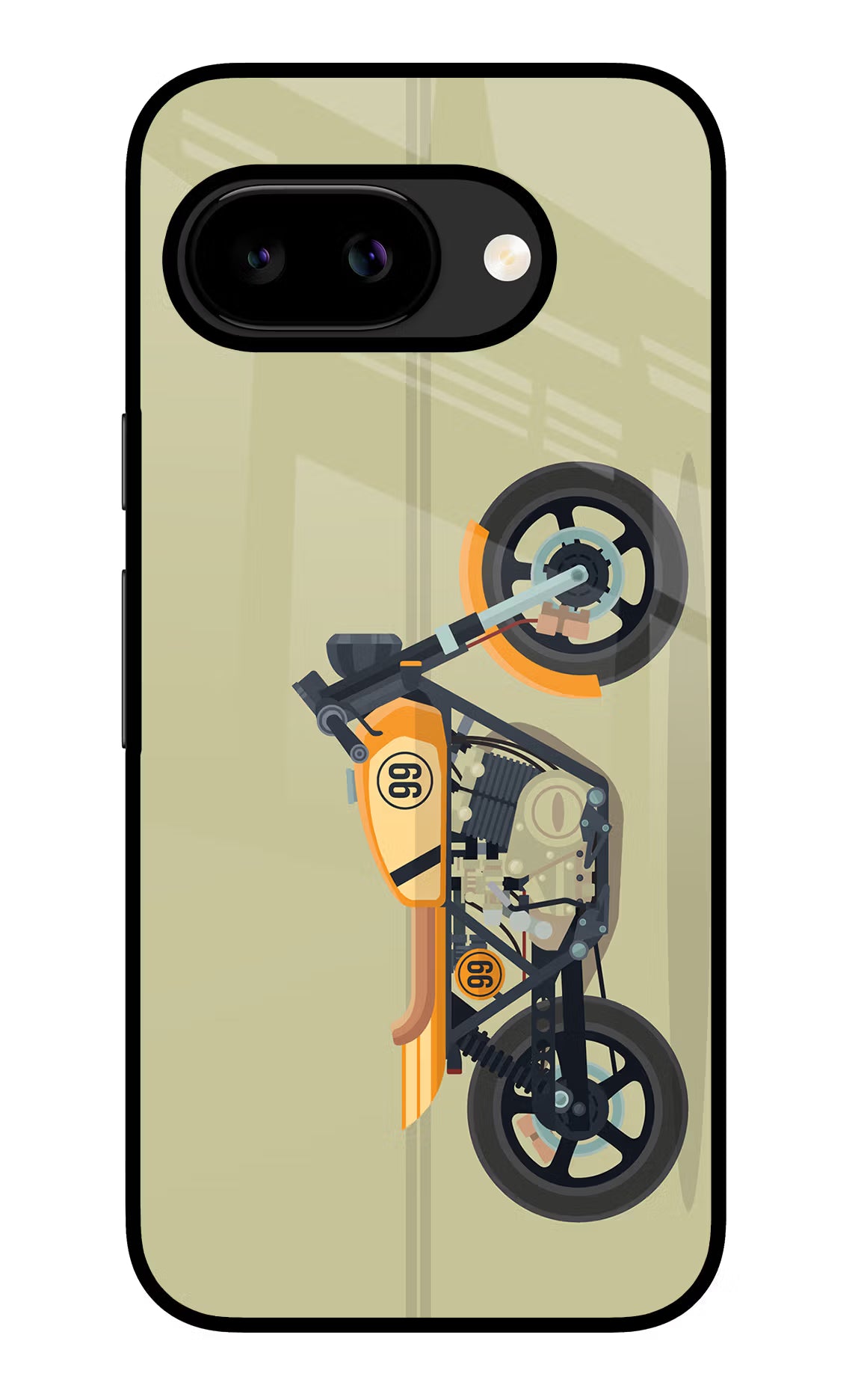 Vertical Speedster Google Pixel 9A Glass Case