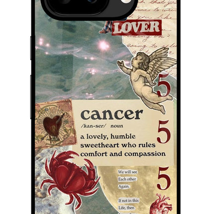 Cancer Zodiac Google Pixel 9A Glass Case Back Cover by Casekaro