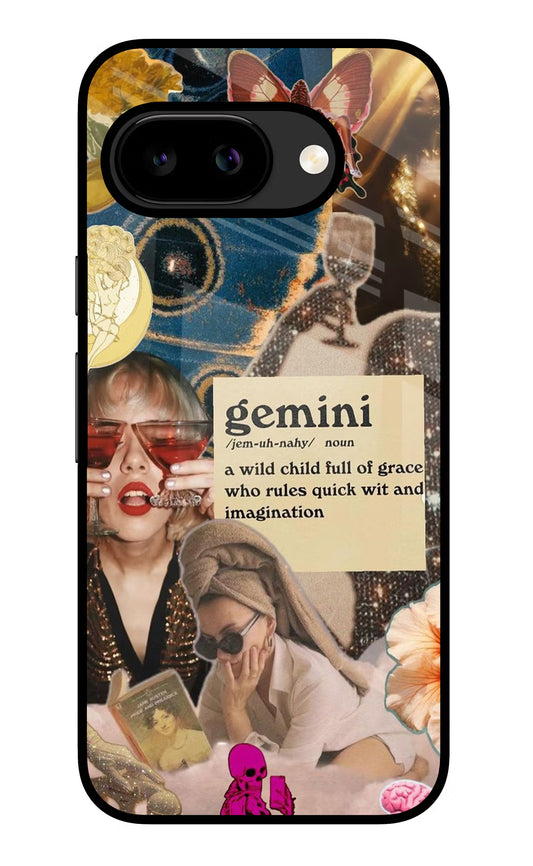 Gemini Zodiac Google Pixel 9A Glass Case