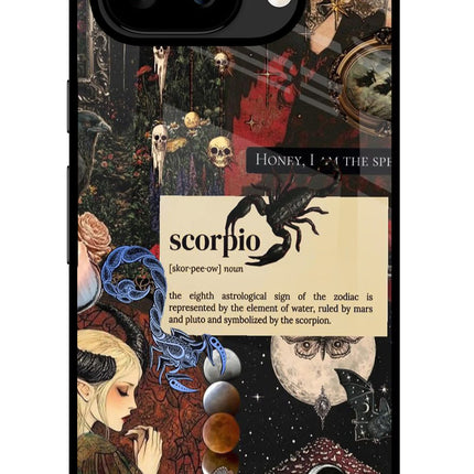 Scorpio Zodiac Google Pixel 9A Glass Case Back Cover by Casekaro