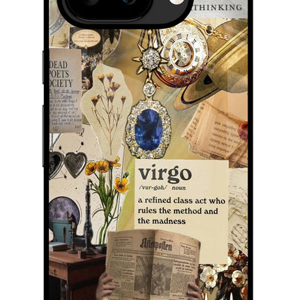 Virgo Zodiac Google Pixel 9A Glass Case Back Cover by Casekaro