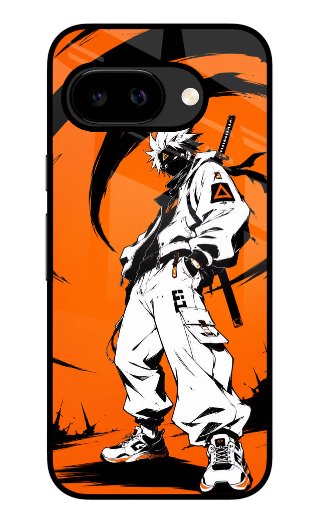 Street Samurai  Google Pixel 9A Glass Case Back Cover by Casekaro