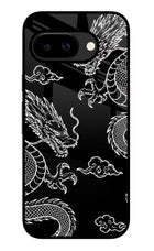 Twin Dragons Google Pixel 9A Glass Case