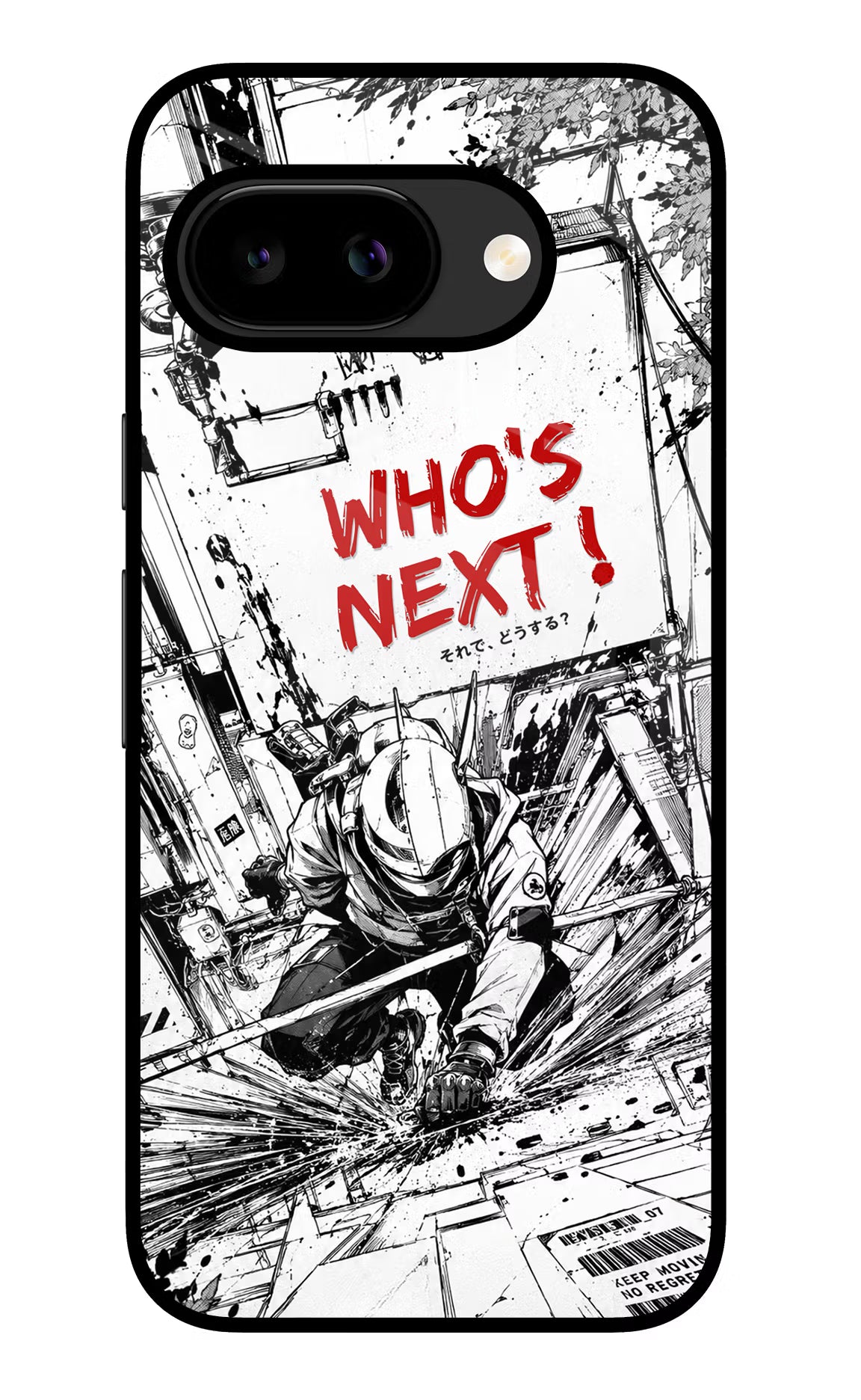 Who's Next Google Pixel 9A Glass Case Back Cover by Casekaro