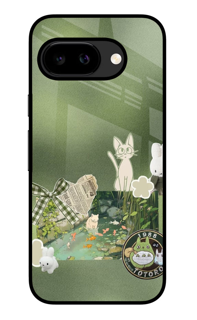 Aesthetic anime Google Pixel 9A Glass Case
