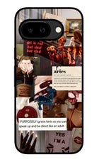 Zodiac Aries Google Pixel 9A Glass Case