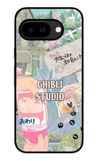 Studio Ghibli Google Pixel 9A Glass Case