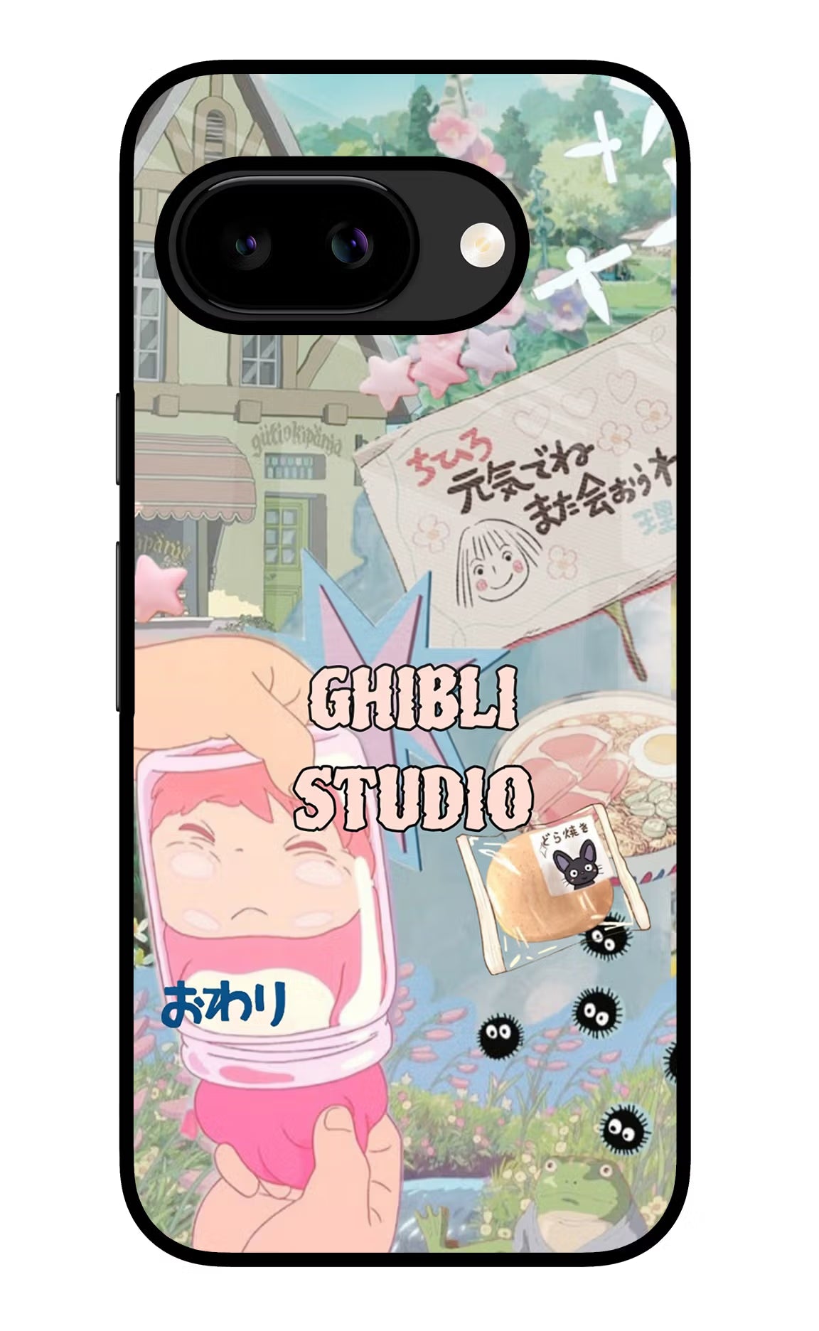 Studio Ghibli Google Pixel 9A Glass Case