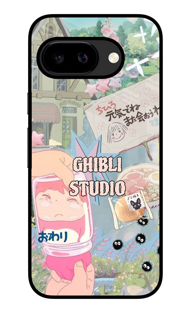 Studio Ghibli Google Pixel 9A Glass Case
