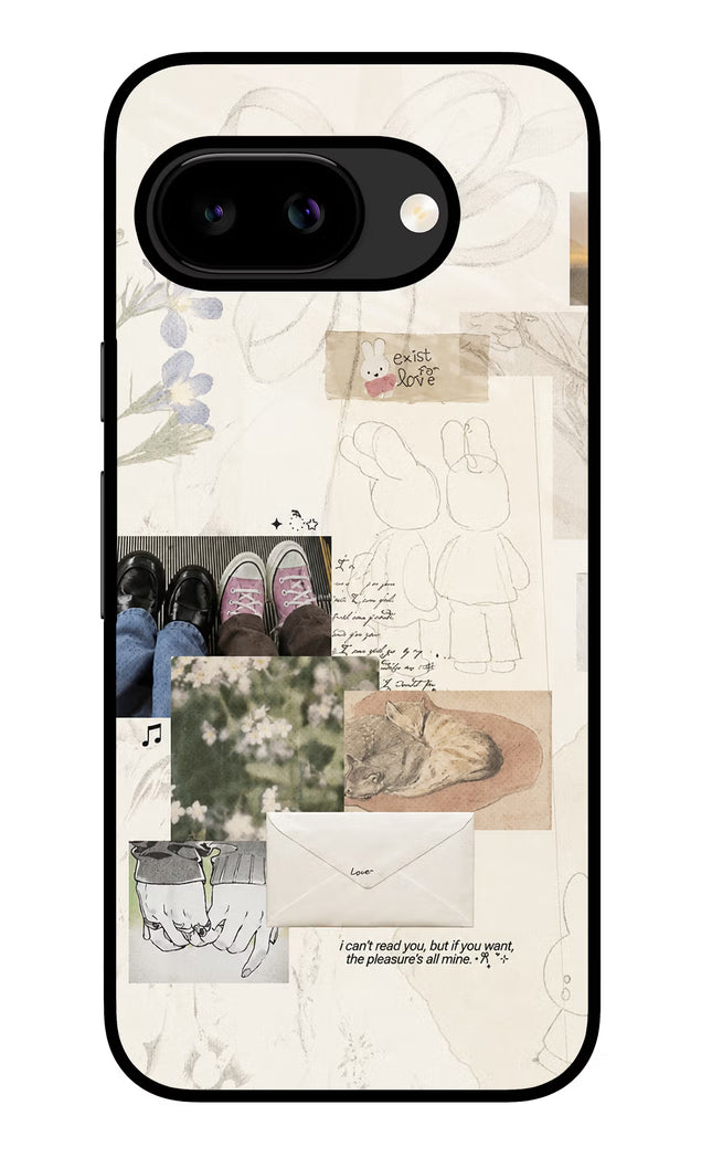 Soft Aesthetic Google Pixel 9A Glass Case